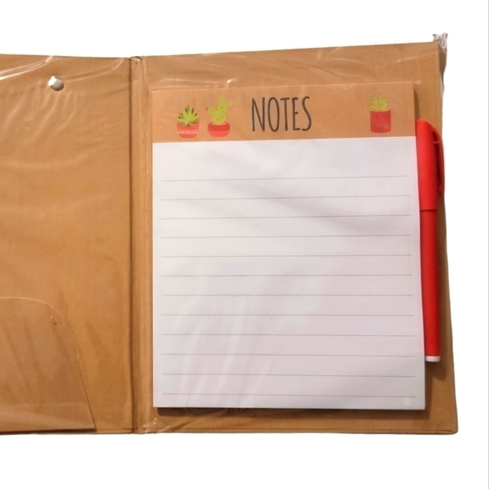 Clipboard set with note pad Bloom where you are planted. Plant graphic New! - Picture 4 of 7
